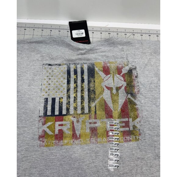 Kryptek Vintage Flag T-Shirt Mens XXXL Sport Gray New W/Tags - Picture 5 of 5